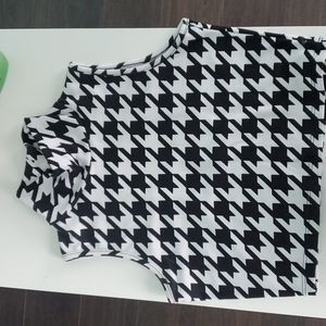 Black And White Crop Top